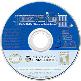 Phantasy Star Online Episode III: C.A.R.D. Revolution - Disc Image