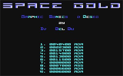 Space Gold - Screenshot - High Scores