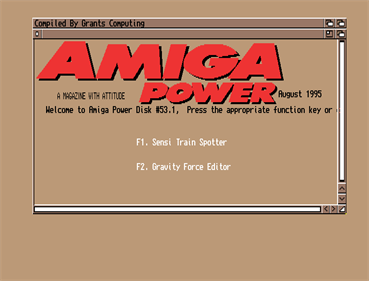 Amiga Power #53 - Screenshot - Game Select Image