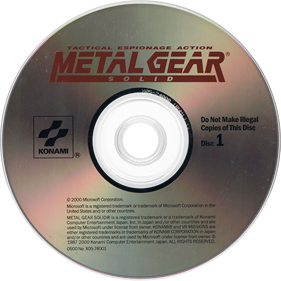 Metal Gear Solid: Integral - Disc Image