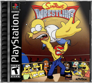 The Simpsons Wrestling - Box - Front - Reconstructed Image