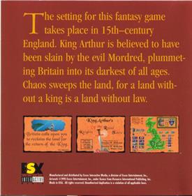 King Arthur's K.O.R.T. - Box - Back Image