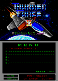Thunder Force II - Screenshot - Game Title Image