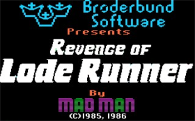 Revenge of Lode Runner - Screenshot - Game Title Image