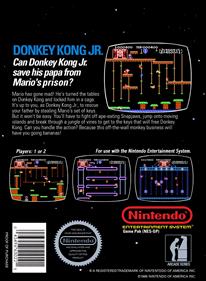 Donkey Kong Jr. - Box - Back Image