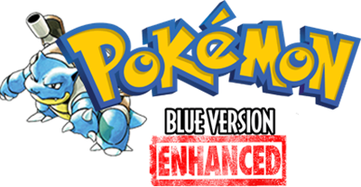 Pokémon Blue Edition: Enhanced - Clear Logo Image