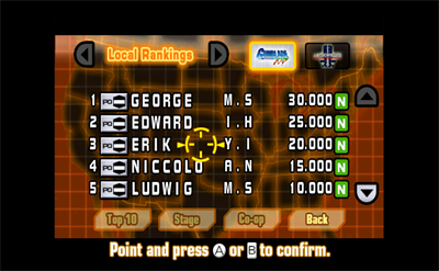 Gunblade NY & L.A. Machineguns: Arcade Hits Pack - Screenshot - High Scores Image