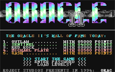 Oracle II - Screenshot - Game Title Image