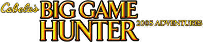 Cabela's Big Game Hunter 2005 Adventures - Clear Logo Image