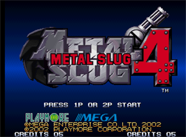 Metal Slug 4 - Screenshot - Game Title Image