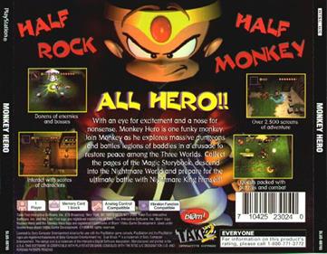 Monkey Hero - Box - Back Image