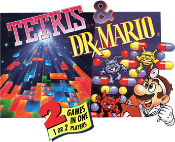 Tetris & Dr. Mario - Clear Logo Image