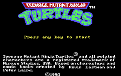 Teenage Mutant Ninja Turtles - Screenshot - Game Title Image