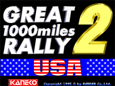 Great 1000 Miles Rally 2 USA - Screenshot - Game Title Image