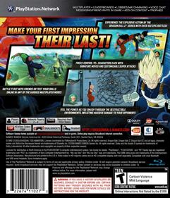 Dragon Ball: Raging Blast - Box - Back Image