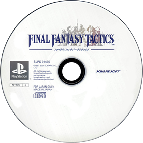 Final Fantasy Tactics - Disc Image