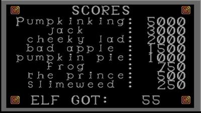 Elf (MicroValue) - Screenshot - High Scores Image