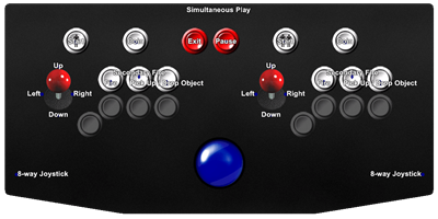 Dogyuun - Arcade - Controls Information Image
