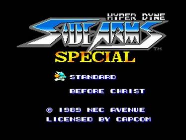 Hyper Dyne: Side Arms Special - Screenshot - Game Select Image