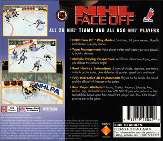 NHL FaceOff - Box - Back Image