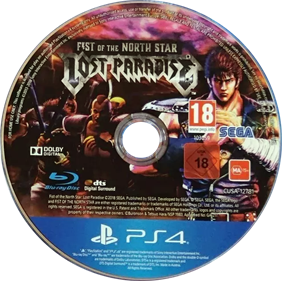 Fist of the North Star: Lost Paradise - Disc Image