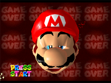 Super Mario 64 - Screenshot - Game Over Image