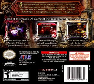Knights in the Nightmare - Box - Back Image
