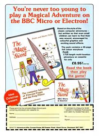 The Magic Sword - Advertisement Flyer - Front Image