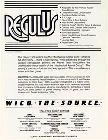 Regulus - Advertisement Flyer - Back