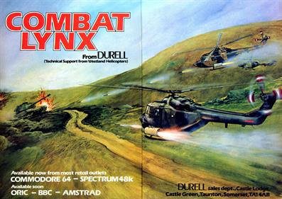 Combat Lynx - Advertisement Flyer - Front Image