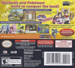 Pokémon Conquest - Box - Back Image