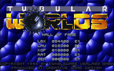 Tubular Worlds - Screenshot - High Scores Image