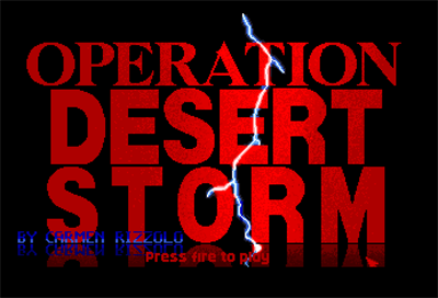 Operation Desert Storm - Screenshot - Game Title Image