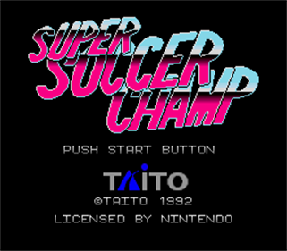 Super Soccer Champ - Screenshot - Game Title Image