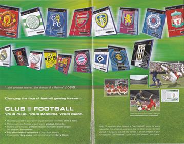 Club Football: Manchester United  - Advertisement Flyer - Front Image