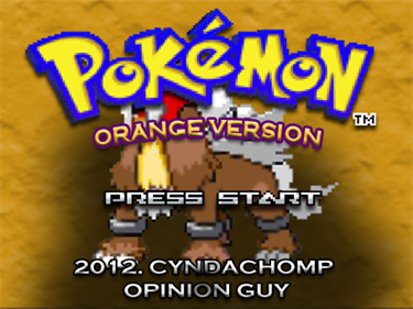 Pokémon Orange - Screenshot - Game Select Image