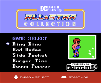 Data East All-Star Collection - Screenshot - Game Select Image