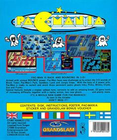 Pac-Mania - Box - Back Image