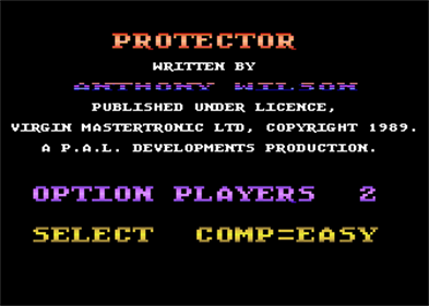 Protector (Mastertronic) - Screenshot - Game Title Image
