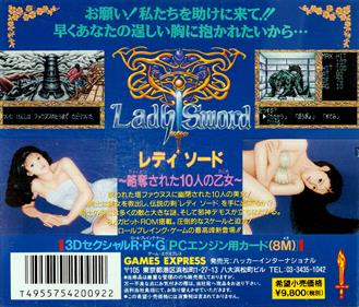 Lady Sword: Ryakudatsusareta 10-nin no Otome - Box - Back Image