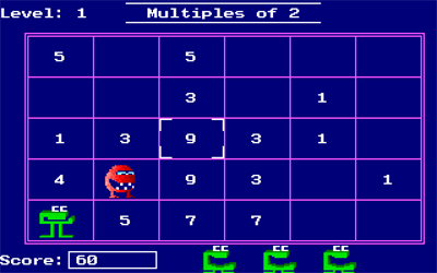 Number Munchers - Screenshot - Gameplay Image