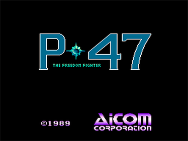 P-47: The Freedom Fighter - Screenshot - Game Title Image