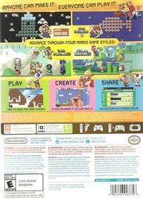 Super Mario Maker - Box - Back Image