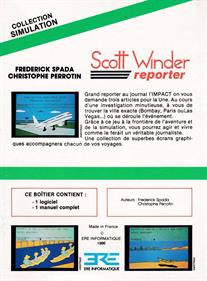 Scott Winder: Reporter - Box - Back Image