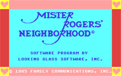 Mister Rogers' Neighborhood: Many Ways To Say I Love You - Screenshot - Game Title Image