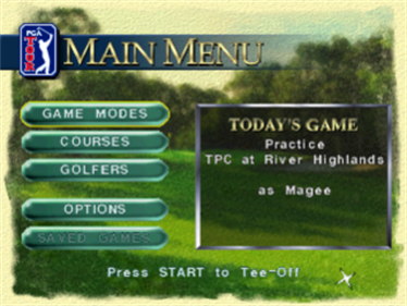 PGA Tour 96 - Screenshot - Game Select