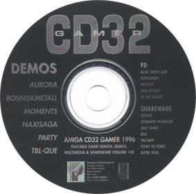Amiga CD32 Gamer Cover Disc 20 - Disc