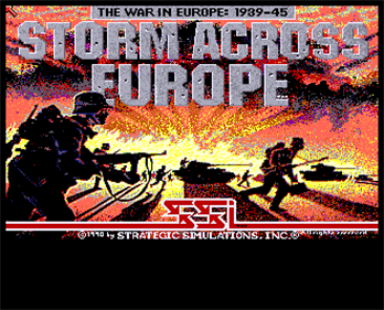 Storm Across Europe: The War in Europe: 1939-45 - Screenshot - Game Title Image