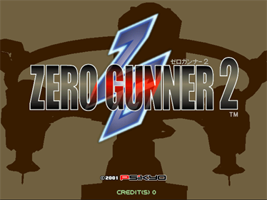 Zero Gunner 2 - Screenshot - Game Title Image