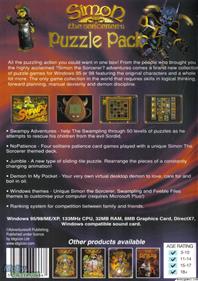 Simon the Sorcerer's Puzzle Pack - Box - Back Image